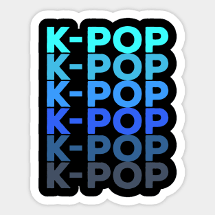 K-POP blue repetition from WhatTheKpop Sticker